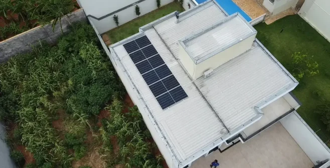 Projeto fotovoltaico de energia solar para casas e residência 3,42 kWp em Indaiatuba SP entregue pela Suntera