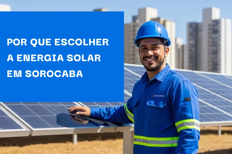 Por que escolher a energia solar em sorocaba
